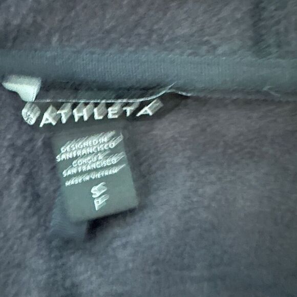 Athleta Black zip sweatshirt- size s - Picture 5 of 12